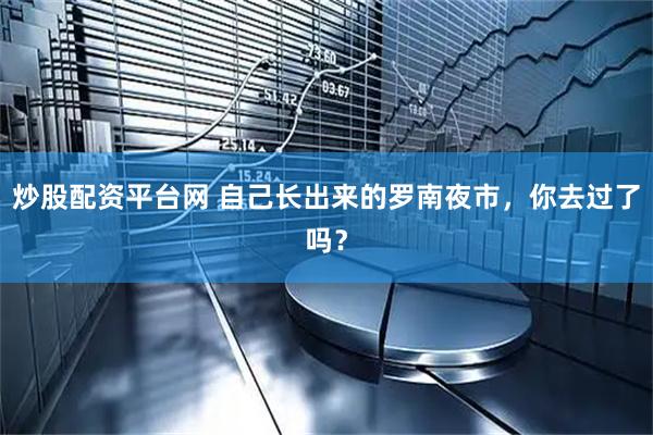 炒股配资平台网 自己长出来的罗南夜市，你去过了吗？